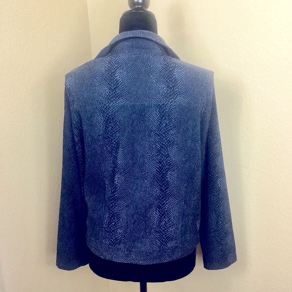Jacket Blue Snakeskin by David Paul - Picture 2 of 5